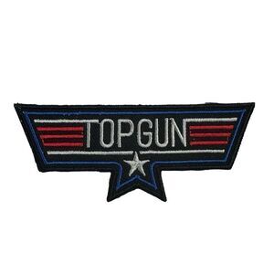 Top Gun Movie Rank Embroidered Patch